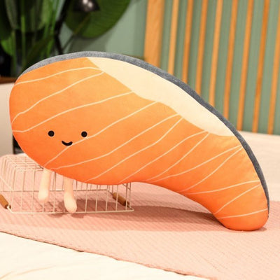 Plushie Cartoon Salmon Fillet, 1.6-2.6' | 50-80 cm plush toy – – – Image 1 | Plushie Produce