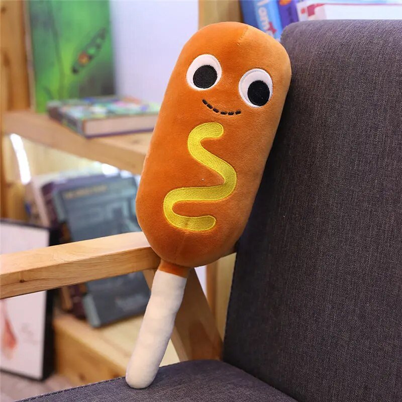 Plushie Cartoon Snack Foods, Eight Foods, 8-28" | 20-70 cm plush toy – – 40cm corn dog – Image 14 | Plushie Produce