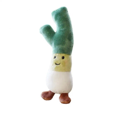 Plushie Cartoon Vegetable Keychain, 5 Vegetables plush toy – – green onion – Image 5 | Plushie Produce