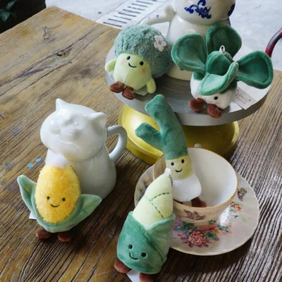 Plushie Cartoon Vegetable Keychain, 5 Vegetables plush toy – – – Image 3 | Plushie Produce