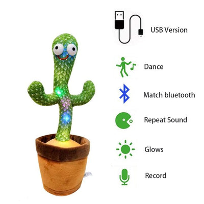 Plushie Dancing Singing Cactus, 13" | 32 cm plush toy – – – Image 7 | Plushie Produce