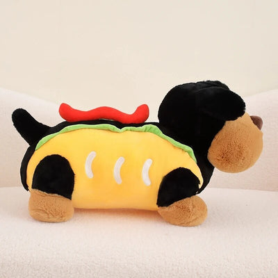 Plushie Dog as a Hot Dog, 12-22" | 30-55 cm plush toy – – – Image 2 | Plushie Produce