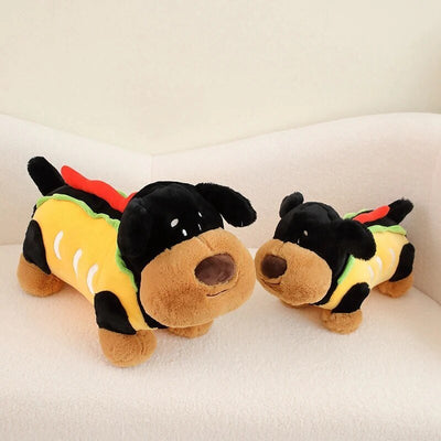 Plushie Dog as a Hot Dog, 12-22" | 30-55 cm plush toy – – – Image 7 | Plushie Produce