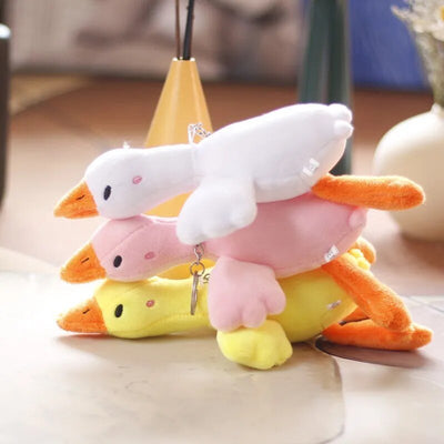 Plushie Duck Keychain: Three Colors, 6" | 15 cm plush toy – – – Image 4 | Plushie Produce