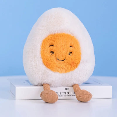 Plushie Emotional Hard-Boiled Egg, 9" | 23 cm plush toy – – happy egg – Image 13 | Plushie Produce
