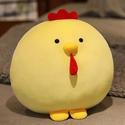 Plushie Fat Squishy Chicken, Two Colors, 10-14" | 25-35 cm plush toy – – – Image 1 | Plushie Produce