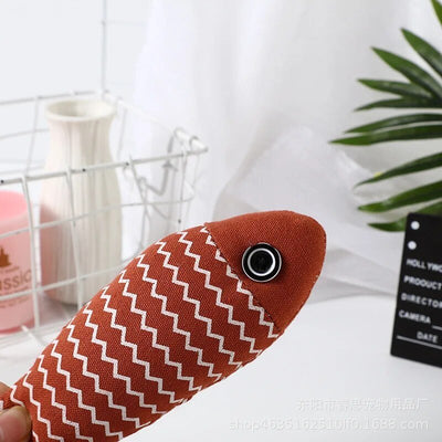 Plushie Fish Cat Catnip Toy, Three Colors, 7" | 19 cm plush toy – – – Image 8 | Plushie Produce