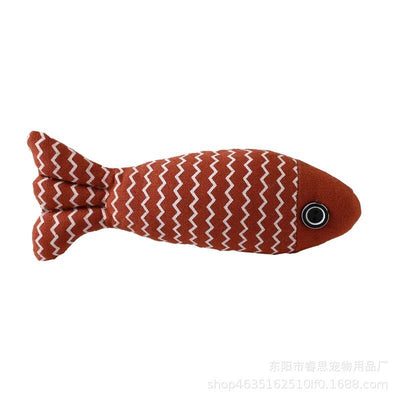 Plushie Fish Cat Catnip Toy, Three Colors, 7" | 19 cm plush toy – – – Image 9 | Plushie Produce