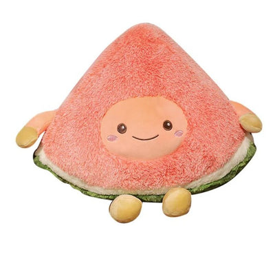 Plushie Fuzzy Cartoon Fruit, Three Fruits, 12-24" | 30-60 cm plush toy – – Watermelon – Image 5 | Plushie Produce