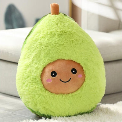 Plushie Fuzzy Smiling Avocado, 8-24" | 20-60 cm plush toy – – 8"(20cm) – Image 1 | Plushie Produce