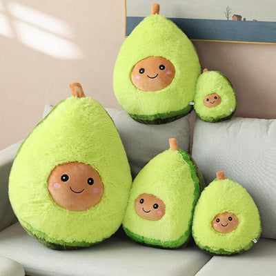 Plushie Fuzzy Smiling Avocado, 8-24" | 20-60 cm plush toy – – – Image 3 | Plushie Produce