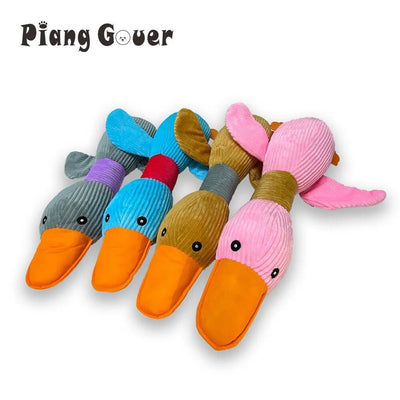 Plushie Goose Squeaky Dog Chew Toy, Four Colors, 12" | 30 cm plush toy – – – Image 2 | Plushie Produce