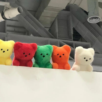 Plushie Gummy Bear Squeaky Chew Toy, 5 Colors, 4" | 11 cm plush toy – – – Image 5 | Plushie Produce