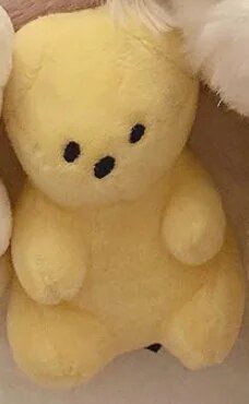 Plushie Gummy Bear Squeaky Chew Toy, 5 Colors, 4" | 11 cm plush toy – – Yellow – Image 8 | Plushie Produce
