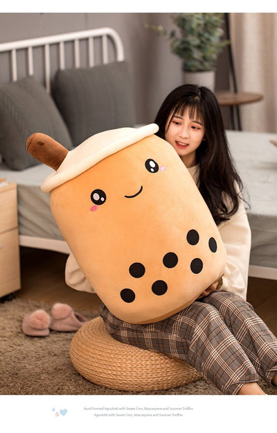 Plushie Jumbo Brown Sugar Bubble Tea, 10-28" | 25-70 cm plush toy – – – Image 3 | Plushie Produce