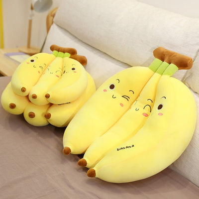 Plushie Jumbo Cartoon Bunch of Three Bananas, 1.1-2.3' | 35-70 cm plush toy – – – Image 3 | Plushie Produce