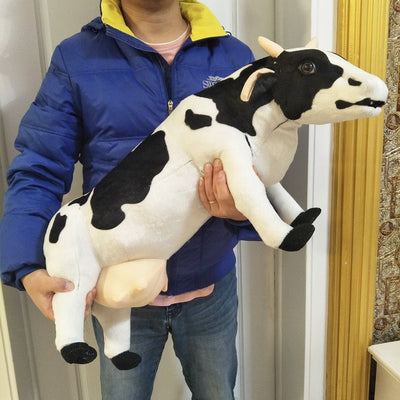 Plushie Jumbo Lifelike Dairy Cow, 3' | 70 cm plush toy – – – Image 2 | Plushie Produce