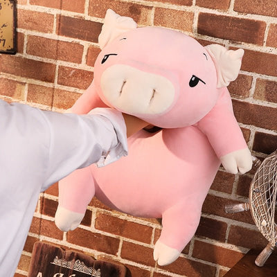 Plushie Jumbo Marshmallow Pig with Optional Blanket, 18-30" | 45-75 cm plush toy – – – Image 7 | Plushie Produce