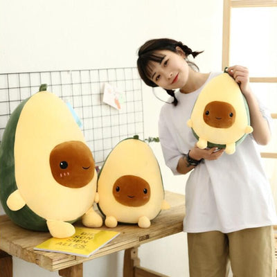 Plushie Jumbo Smiling Avocado, 12-24" | 30-60 cm plush toy – – – Image 2 | Plushie Produce