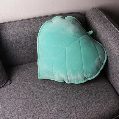 Plushie Large Realistic Leaf Throw Pillow, 11 Colors, 5-20" | 13-50 cm plush toy – – light blue – Image 7 | Plushie Produce