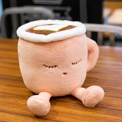 Plushie Latte Art Cartoon Coffee Cup, 8-12" | 20-30 cm plush toy – – – Image 3 | Plushie Produce