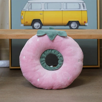 Plushie Pet Recovery Collar Plushie, Four Styles, for Pets to 13 lbs. (6 kg) plush toy – – Strawberry – Image 8 | Plushie Produce