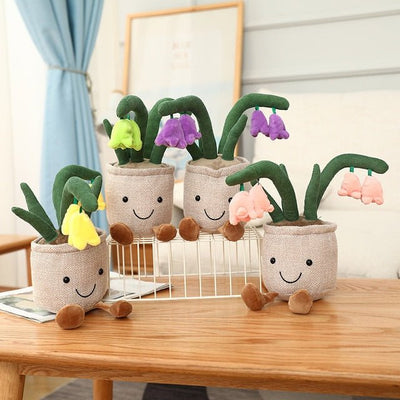 Plushie Potted Bluebells Flower Plushie, 4 Colors, 10" | 25 cm plush toy – – – Image 1 | Plushie Produce