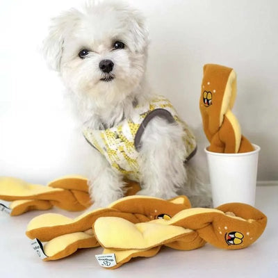 Plushie Pretzel Stick Dog Sniffing Toy, 10" | 25 cm plush toy – – – Image 3 | Plushie Produce