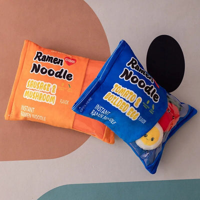 Plushie Ramen Noodle Bag with Contents, Two Colors, 18" | 45 cm plush toy – – – Image 4 | Plushie Produce