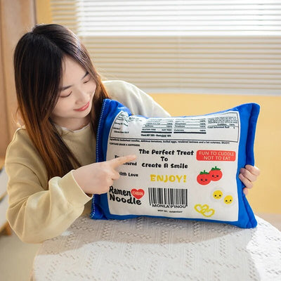Plushie Ramen Noodle Bag with Contents, Two Colors, 18" | 45 cm plush toy – – – Image 6 | Plushie Produce