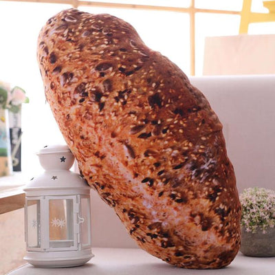Plushie Realistic Bread Throw Pillow: 14 Varieties, 12-20" | 31-50 cm plush toy – – Black pepper bread – Image 13 | Plushie Produce