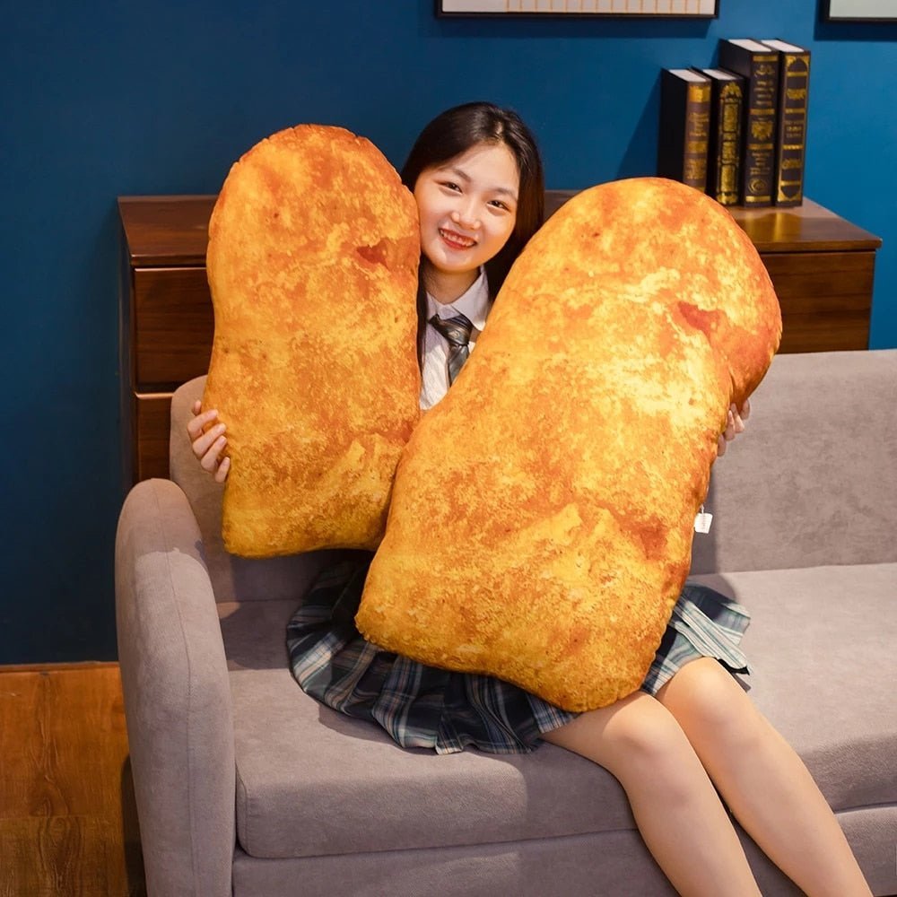 Plushie Realistic Chicken Nugget, 2.1-3' | 65-90 cm plush toy – – – Image 4 | Plushie Produce