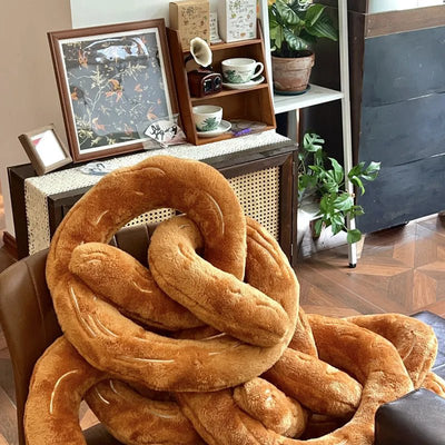 Plushie Realistic Giant Pretzel, 18" | 45 cm plush toy – – – Image 6 | Plushie Produce