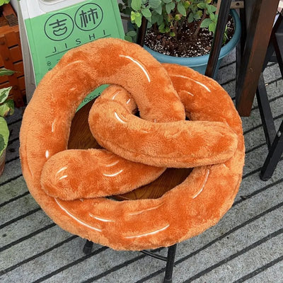 Plushie Realistic Giant Pretzel, 18" | 45 cm plush toy – – – Image 7 | Plushie Produce