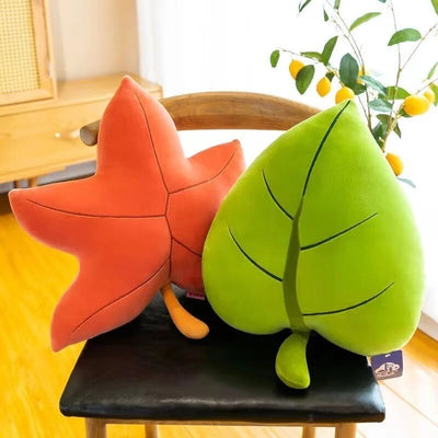 Plushie Realistic Leaf Throw Pillows, Two Styles, 20" | 50 cm plush toy – – – Image 1 | Plushie Produce