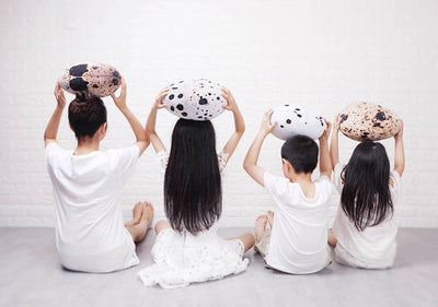 Plushie Realistic Quail Egg Pillow, 14" | 22 cm plush toy – – – Image 6 | Plushie Produce