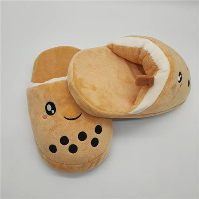 Plushie Small Bubble Tea Slippers, Children's Size 6 plush toy – – – Image 8 | Plushie Produce
