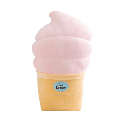 Plushie Soft Serve Ice Cream Cone, 20" | 50 cm plush toy – – Strawberry – Image 4 | Plushie Produce