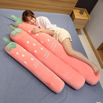 Plushie Strawberry Body Pillow, 2-5.2' | 60-160 cm plush toy – – – Image 3 | Plushie Produce