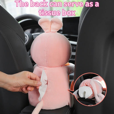 Stuffed Animal Car Tissue Holder/Trash Can, Four Styles, 16" | 40 cm plush toy – – – Image 2 | Plushie Produce