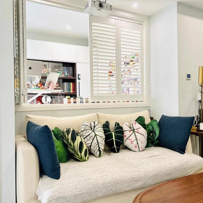 Tropical Leaf Plushie Throw Pillow, 22 Styles plush toy – – – Image 16 | Plushie Produce