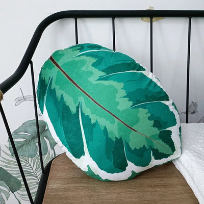 Tropical Leaf Plushie Throw Pillow, 22 Styles plush toy – – S19 Plant Pillow – Image 15 | Plushie Produce