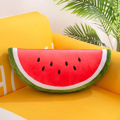 Watermelon Slice Plushie Throw Pillow, 12" | 30 cm plush toy – – Semicircle – Image 3 | Plushie Produce